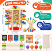Torre de Palitos Montessori Ball Fall – Juego de Estrategia