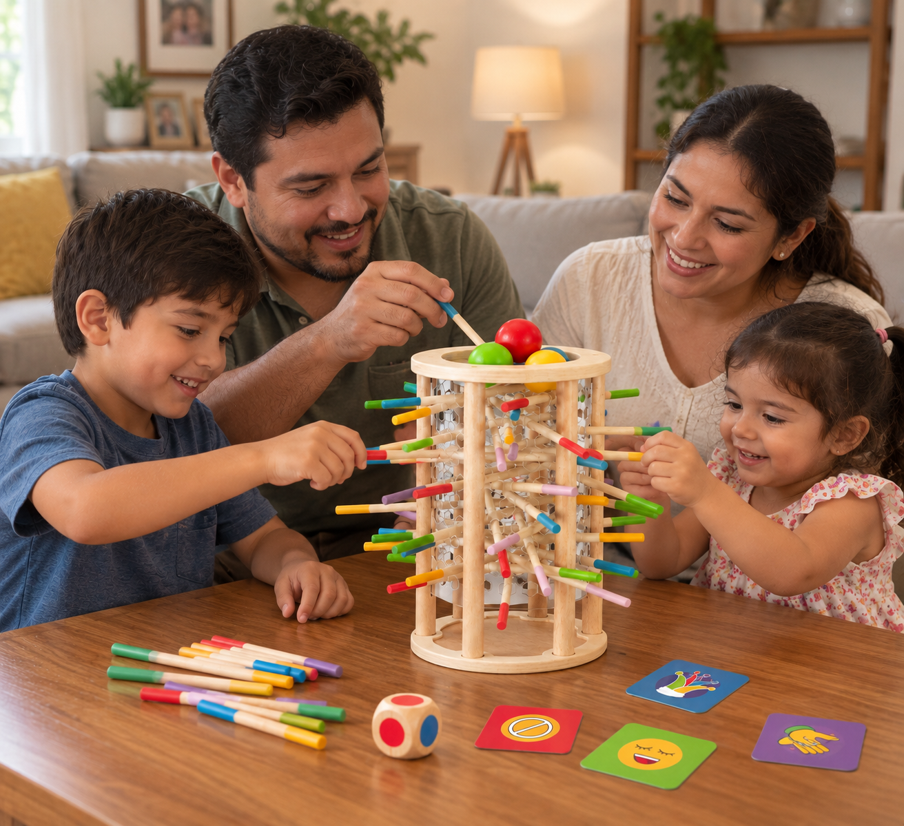 Torre de Palitos Montessori Ball Fall – Juego de Estrategia