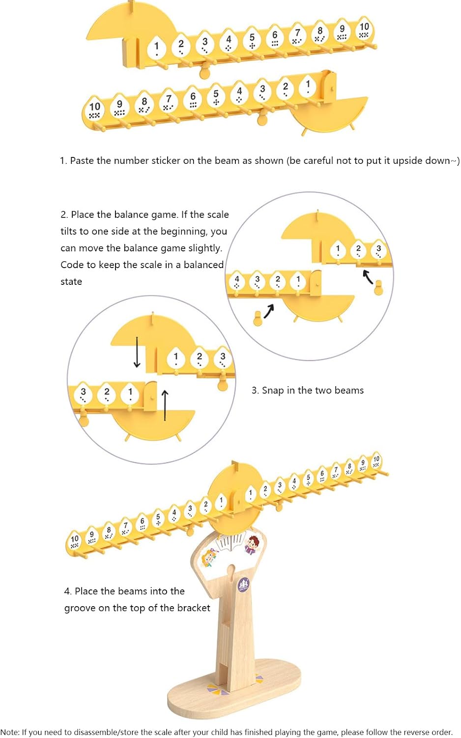 Balanza Matemágica – Juego Montessori para Aprender Pesos y Números