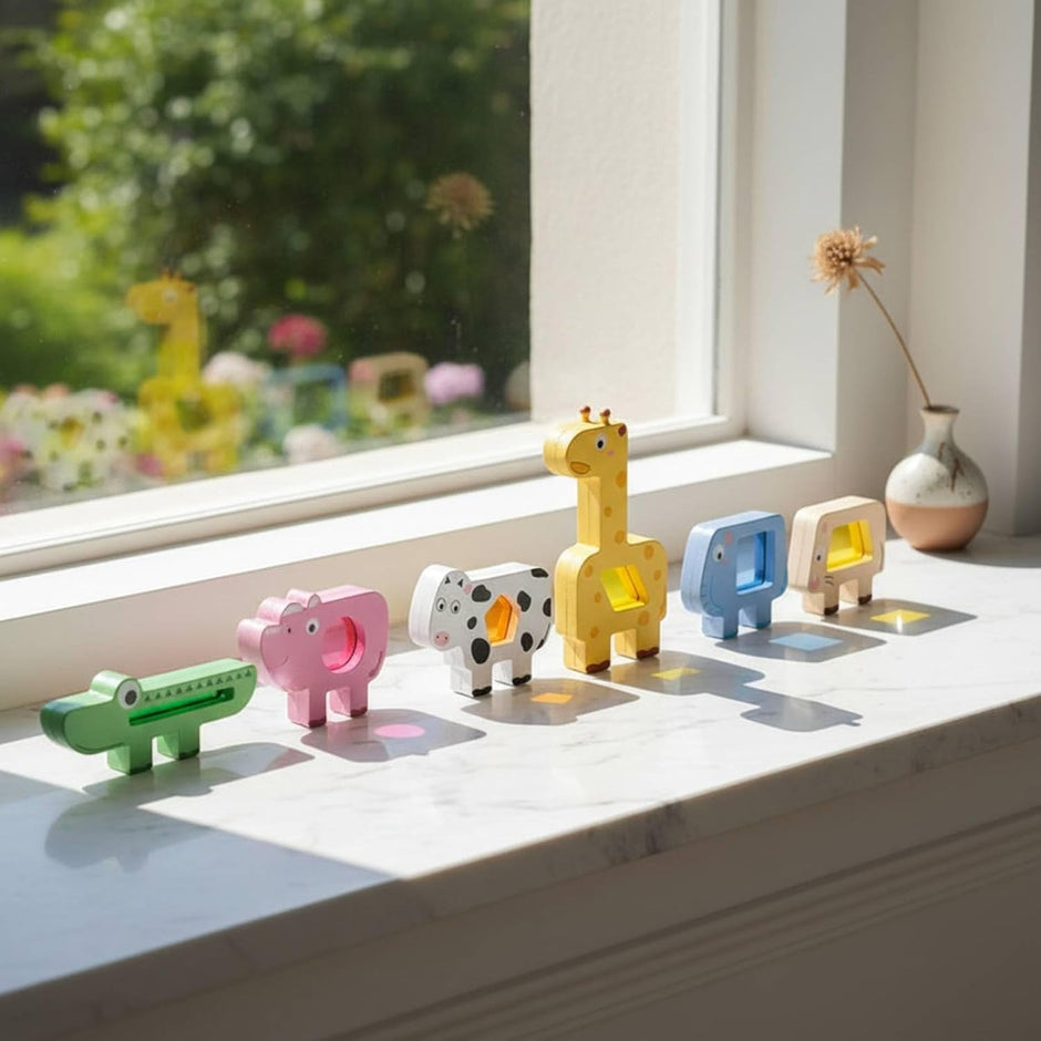 Juego de Equilibrio y Apilamiento – Animales Divertidos