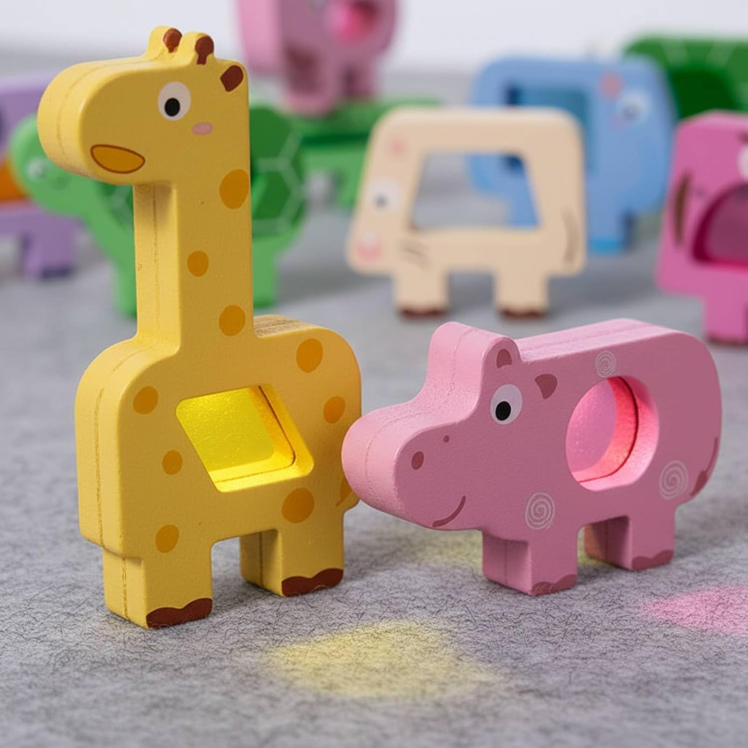 Juego de Equilibrio y Apilamiento – Animales Divertidos