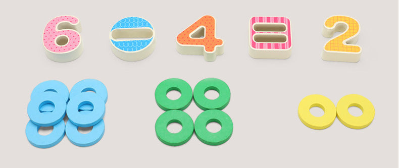 Tablero Educativo Multifuncional de Madera – Pesca, números, formas y clasificación para aprender jugando