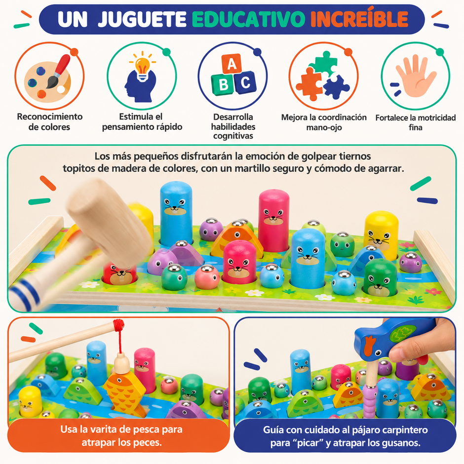 Centro de Actividades Montessori 8 en 1 – Buho Musical