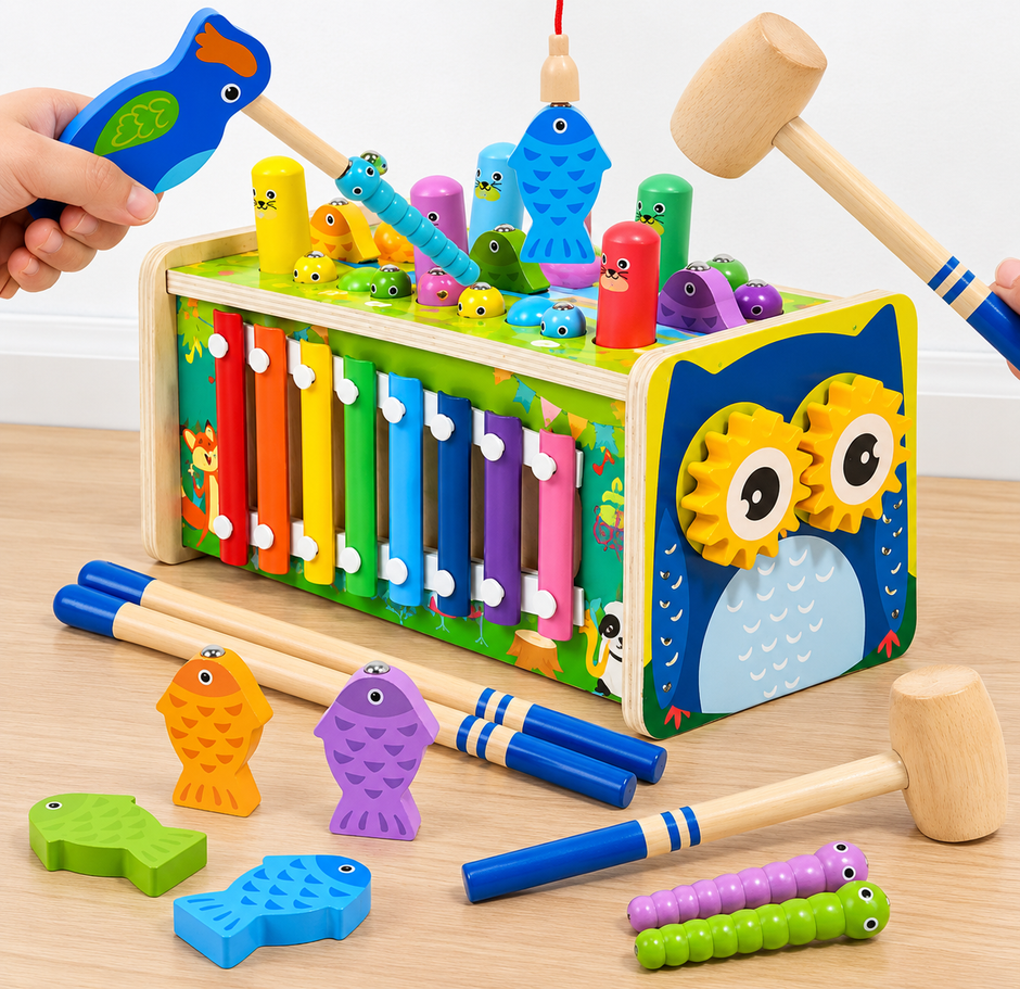 Centro de Actividades Montessori 8 en 1 – Buho Musical