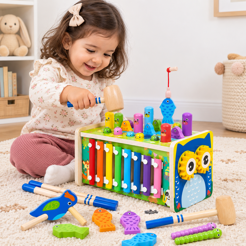 Centro de Actividades Montessori 8 en 1 – Buho Musical