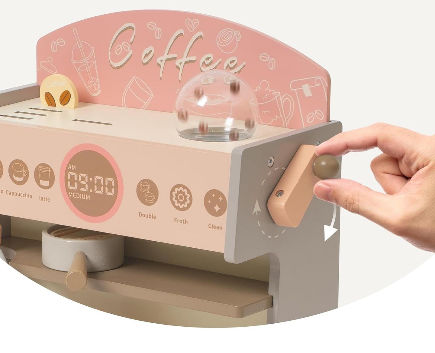 Mini Barista – Máquina de Café de Madera Montessori