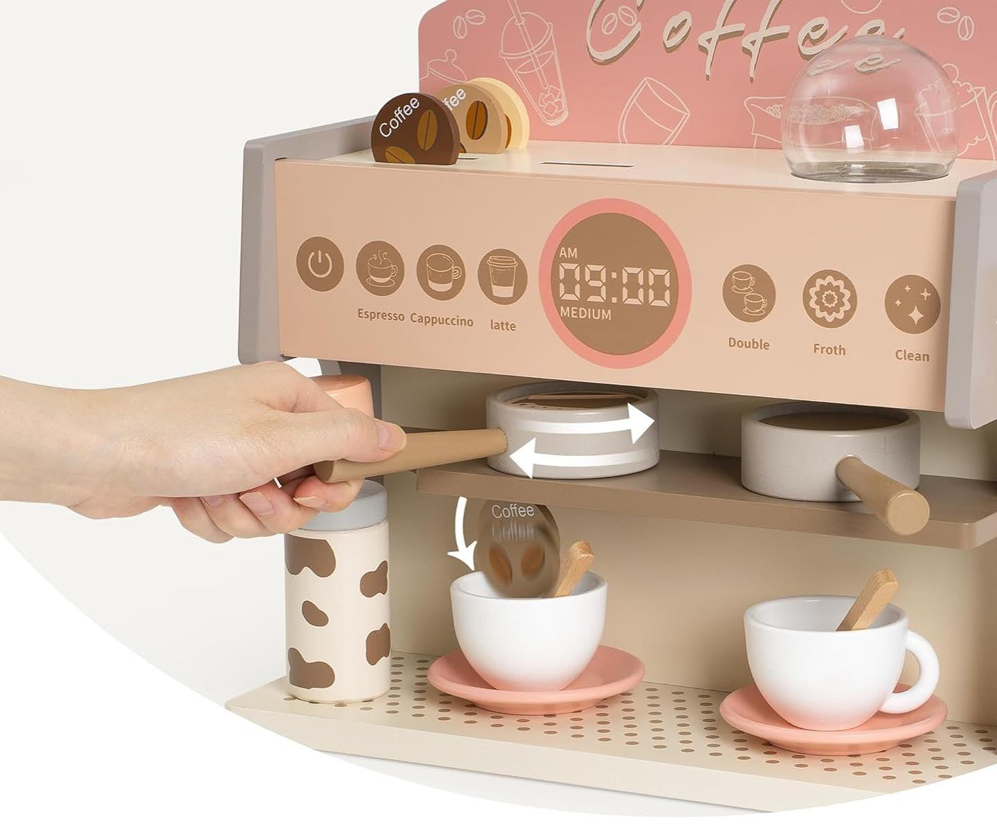 Mini Barista – Máquina de Café de Madera Montessori