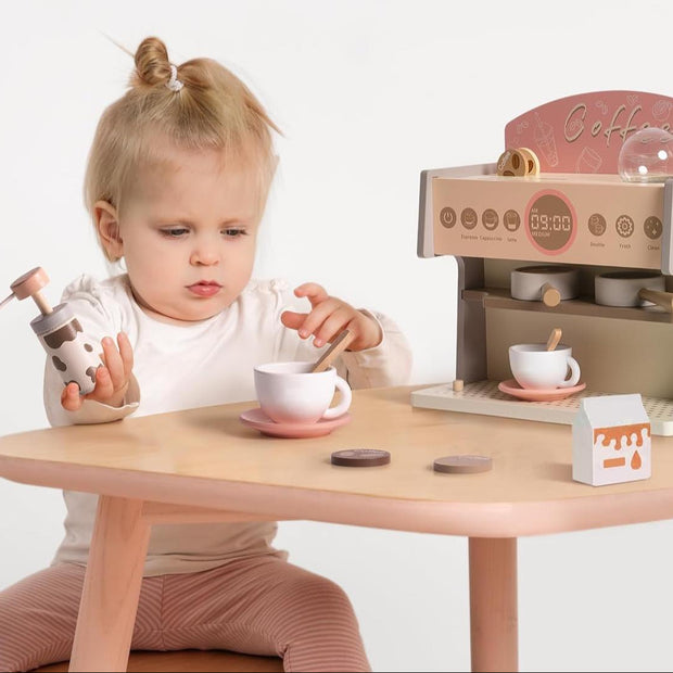 Mini Barista – Máquina de Café de Madera Montessori