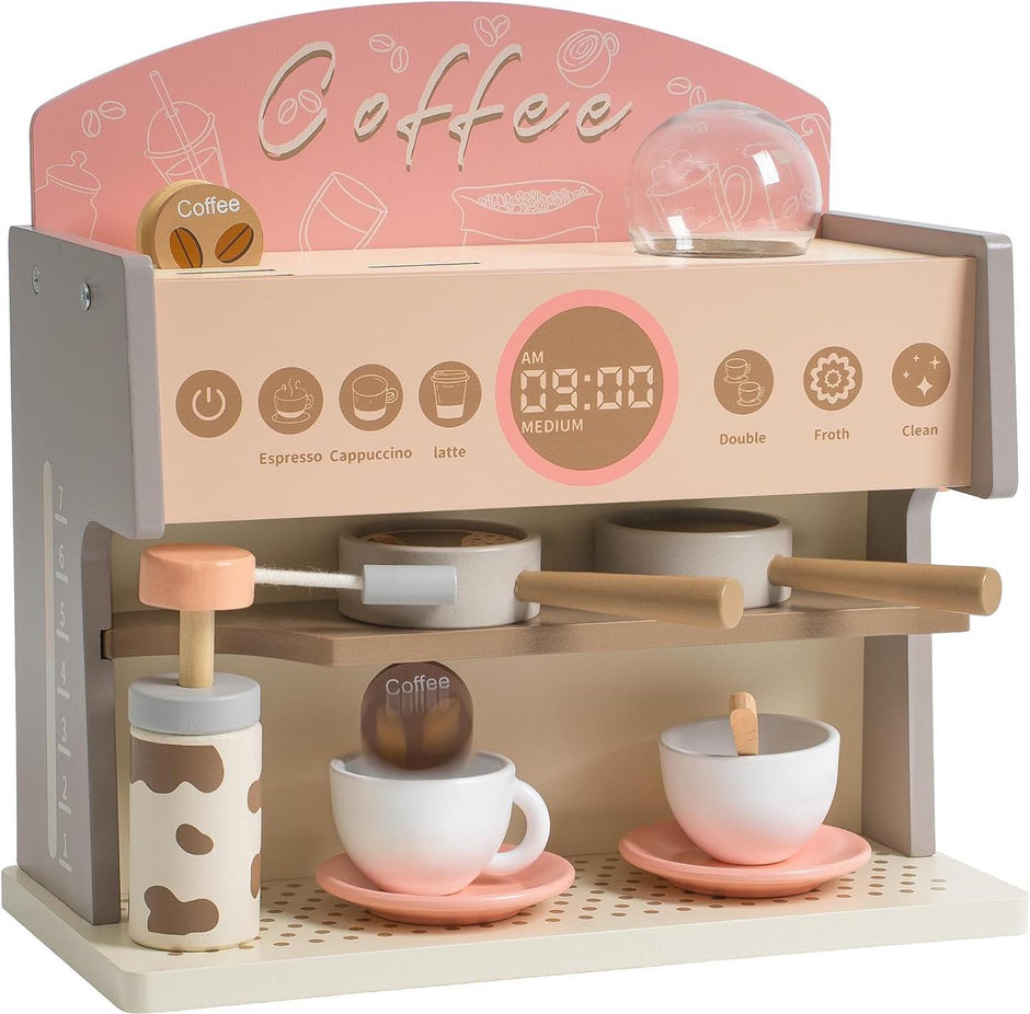 Mini Barista – Máquina de Café de Madera Montessori