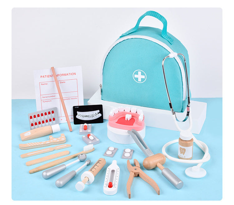 Sonrisas Saludables – Kit de Dentista Infantil con Maletín y Herramientas de Madera