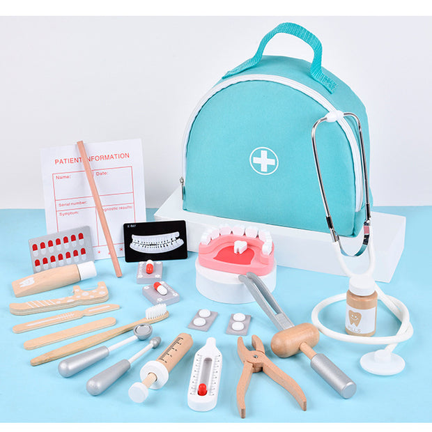 Sonrisas Saludables – Kit de Dentista Infantil con Maletín y Herramientas de Madera
