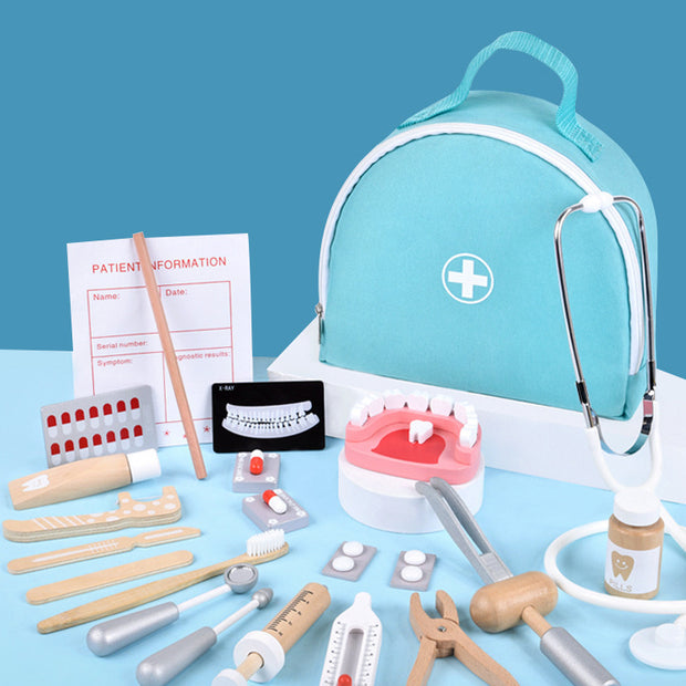 Sonrisas Saludables – Kit de Dentista Infantil con Maletín y Herramientas de Madera
