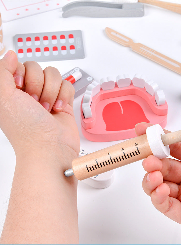 Sonrisas Saludables – Kit de Dentista Infantil con Maletín y Herramientas de Madera