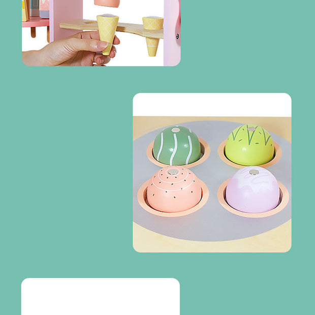 Tienda de Helados y Postres de Madera – Crea Sabores, Sirve y Juega