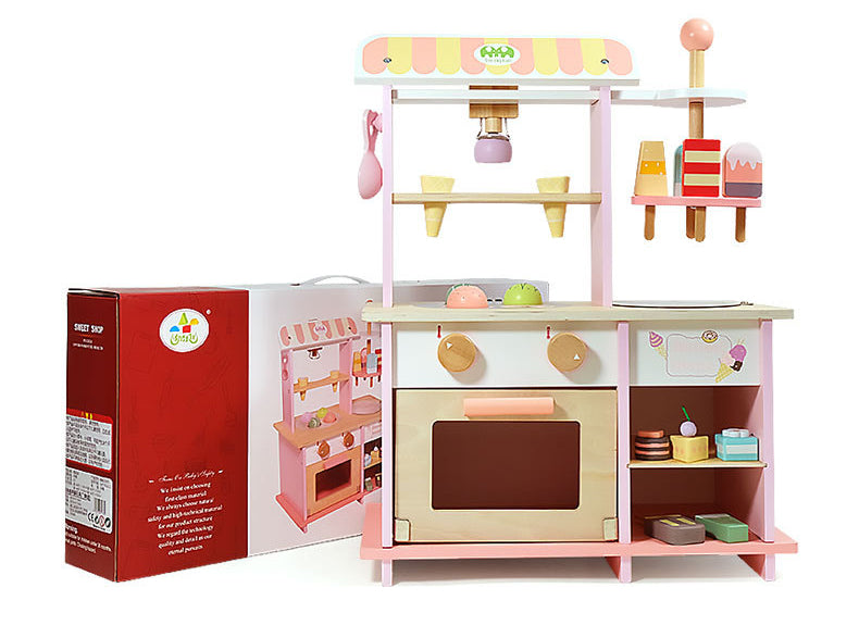 Tienda de Helados y Postres de Madera – Crea Sabores, Sirve y Juega