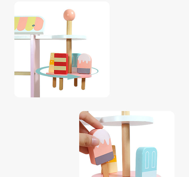 Tienda de Helados y Postres de Madera – Crea Sabores, Sirve y Juega