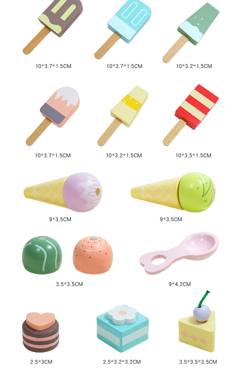 Tienda de Helados y Postres de Madera – Crea Sabores, Sirve y Juega