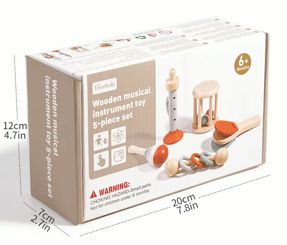 Set Musical de Madera “Pequeñas Melodías” – Montessori para Bebés