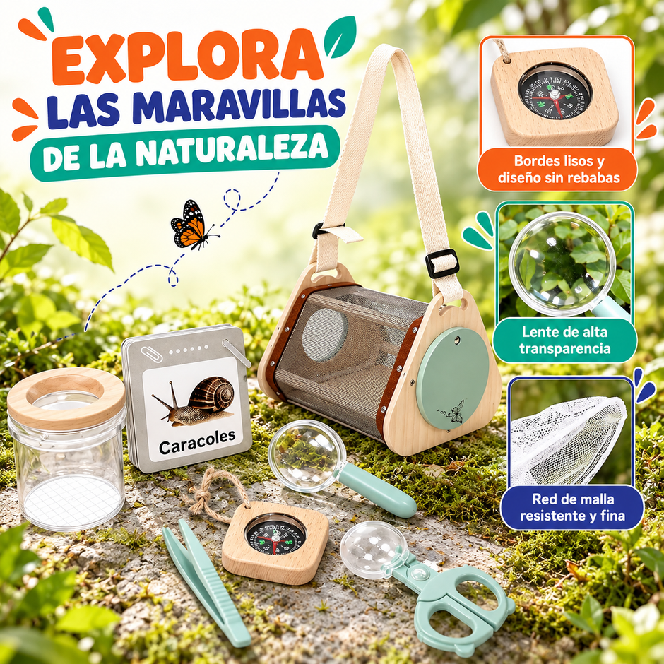Kit de Exploración de la Naturaleza – Pequeño Explorador