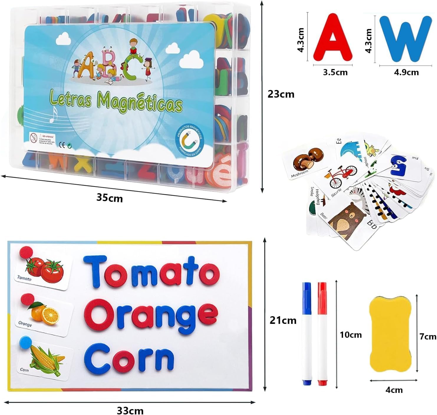 LetterLand – Mega Set de Letras Magnéticas