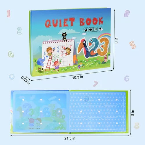 123 Aventuras Numéricas: Libro Interactivo con Velcro para Aprender Jugando