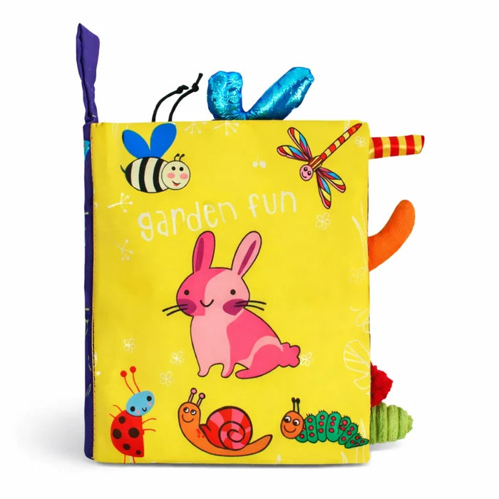 Libro Sensorial de Tela Garden Friends