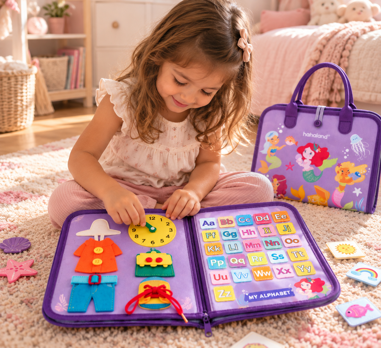 Libro Sensorial Montessori de Sirenas 15+ Actividades