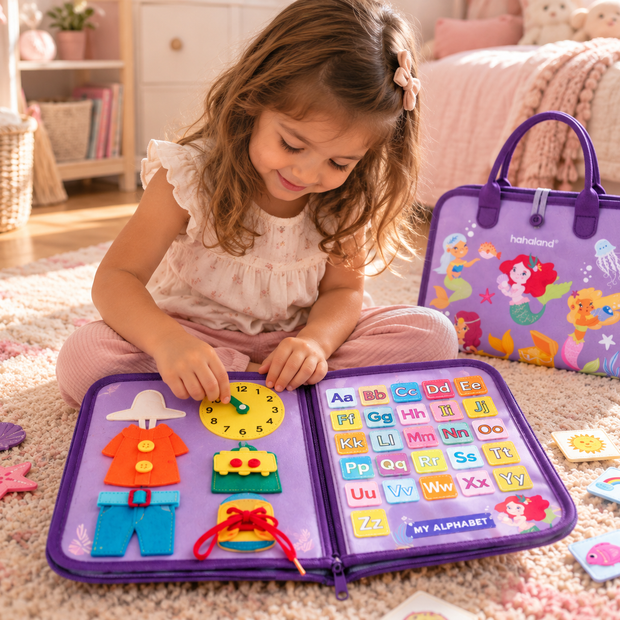 Libro Sensorial Montessori de Sirenas 15+ Actividades