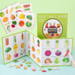 Libro de Vegetales con Velcro – Corto, Juego y Aprendo