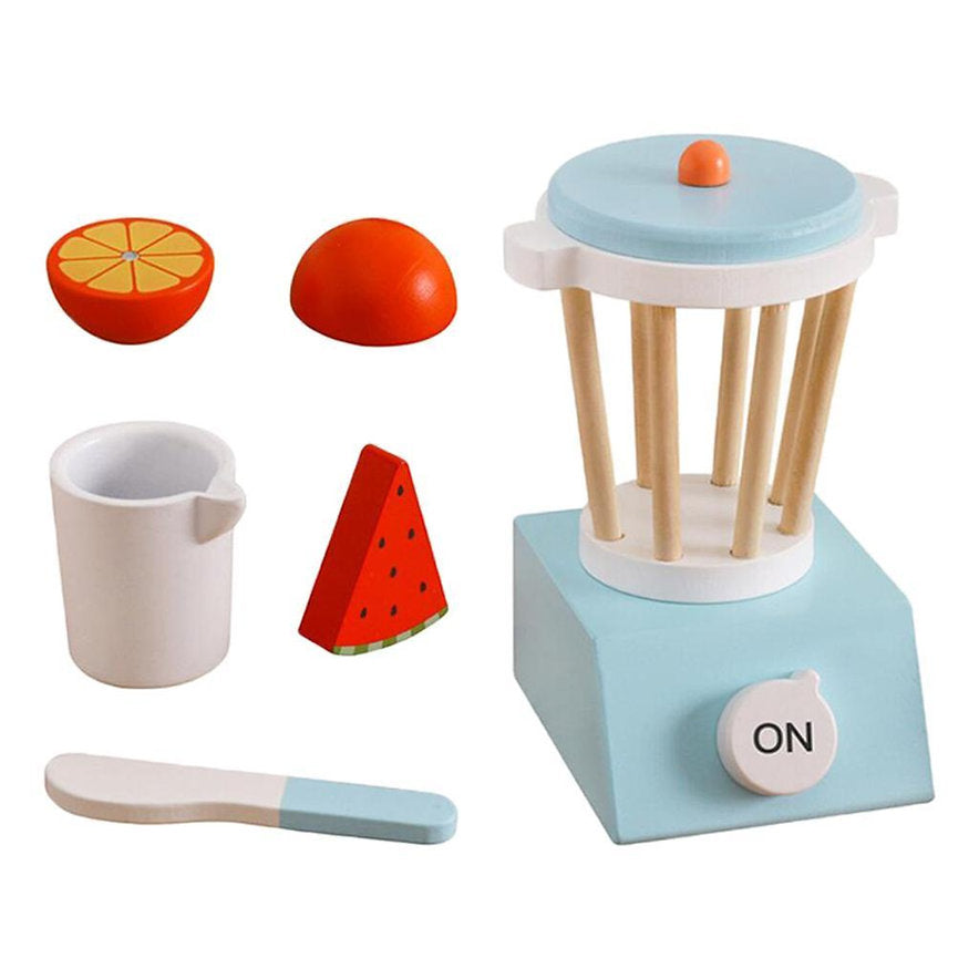 Licuadora de Madera con Frutas Cortables – Juego Montessori para Preparar Batidos