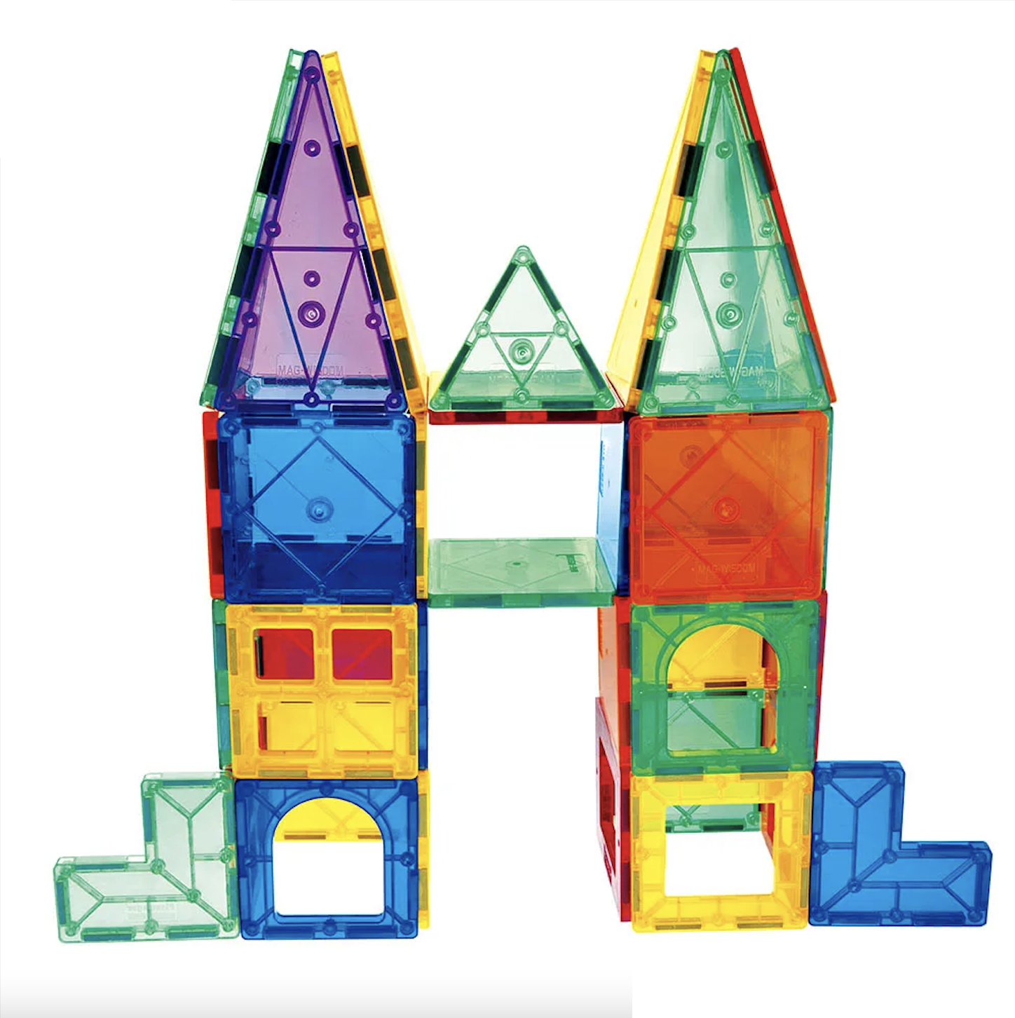 Magnetic Tiles – 180 piezas para construir estructuras más grandes, explorar y aprender sin límites