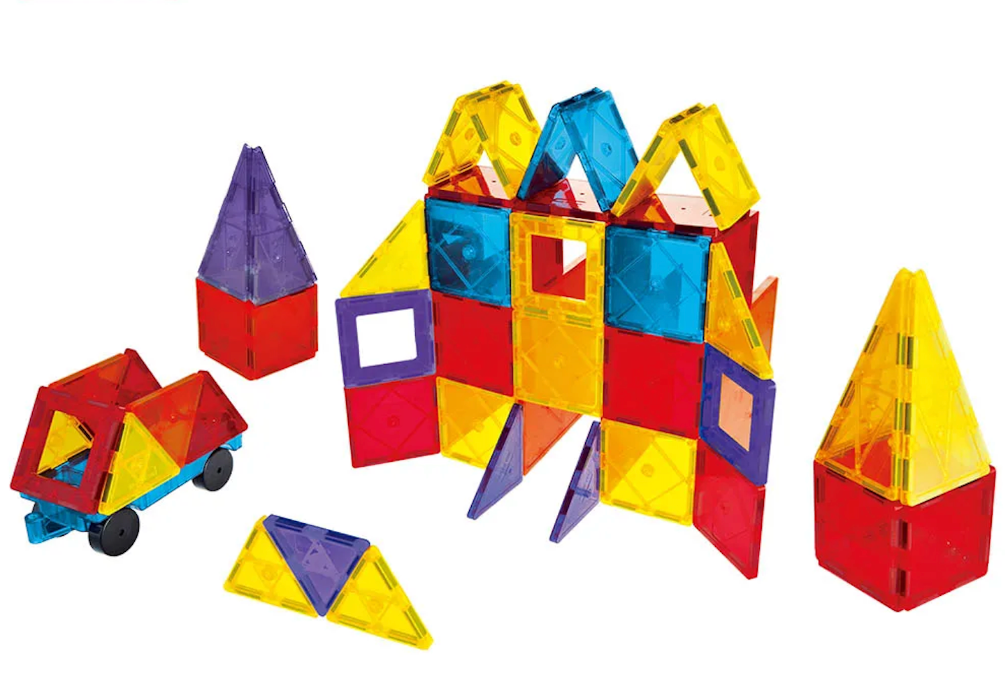 Magnetic Tiles – 180 piezas para construir estructuras más grandes, explorar y aprender sin límites