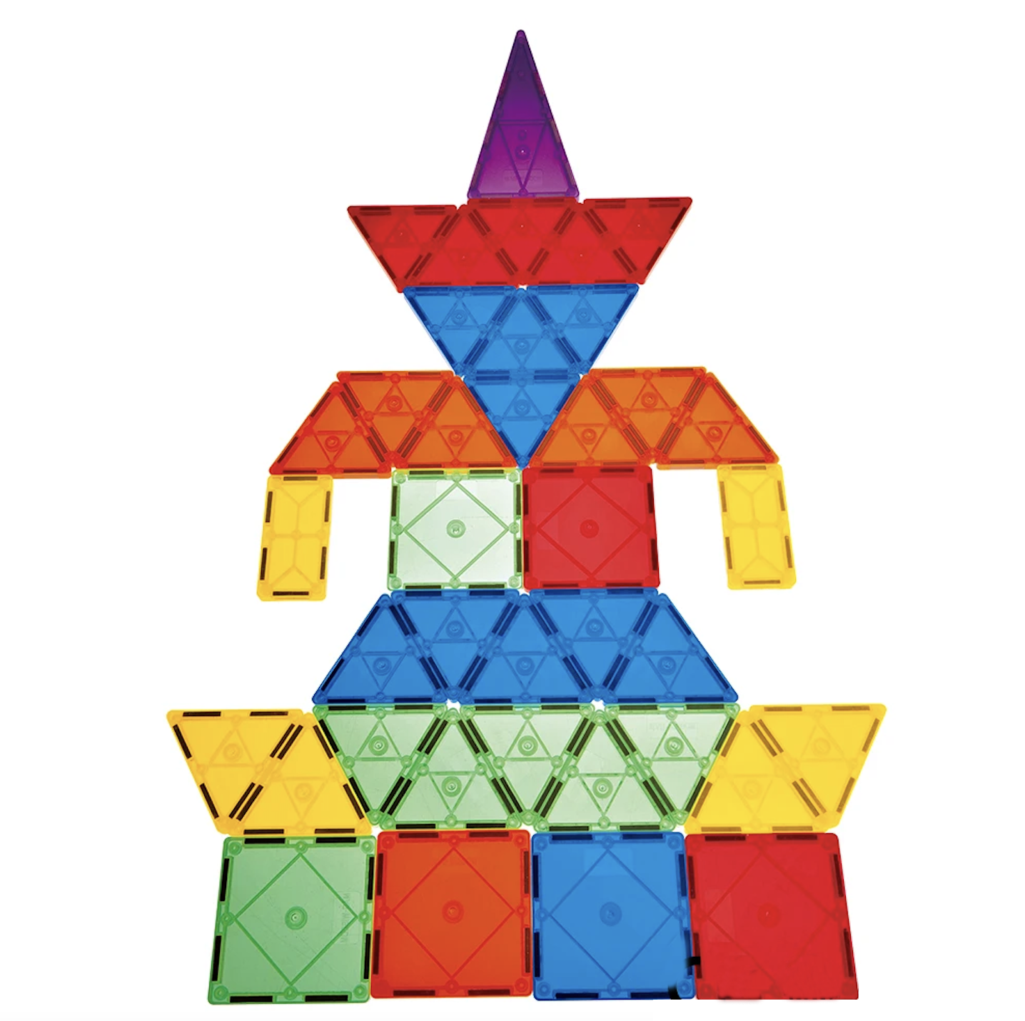 Magnetic Tiles – 180 piezas para construir estructuras más grandes, explorar y aprender sin límites