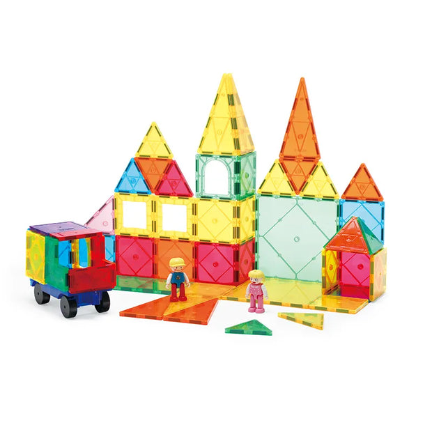 Magnetic Tiles – 180 piezas para construir estructuras más grandes, explorar y aprender sin límites