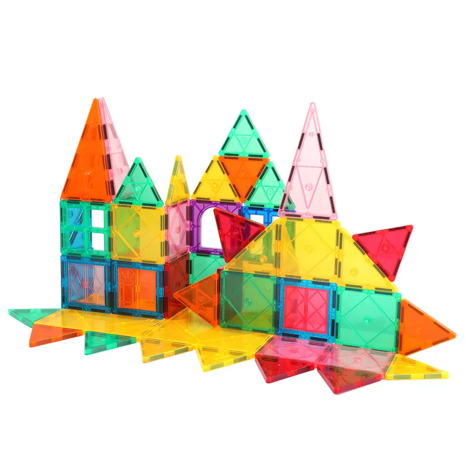Magnetic Tiles – 60 piezas para construir, explorar y aprender con bloques magnéticos