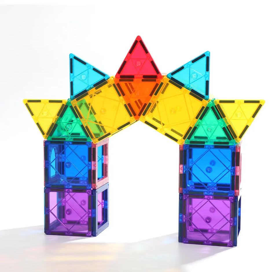 Magnetic Tiles – 60 piezas para construir, explorar y aprender con bloques magnéticos