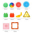 Magnetic Gear Tiles – 90 piezas con bloques magnéticos y engranajes que giran entre sí