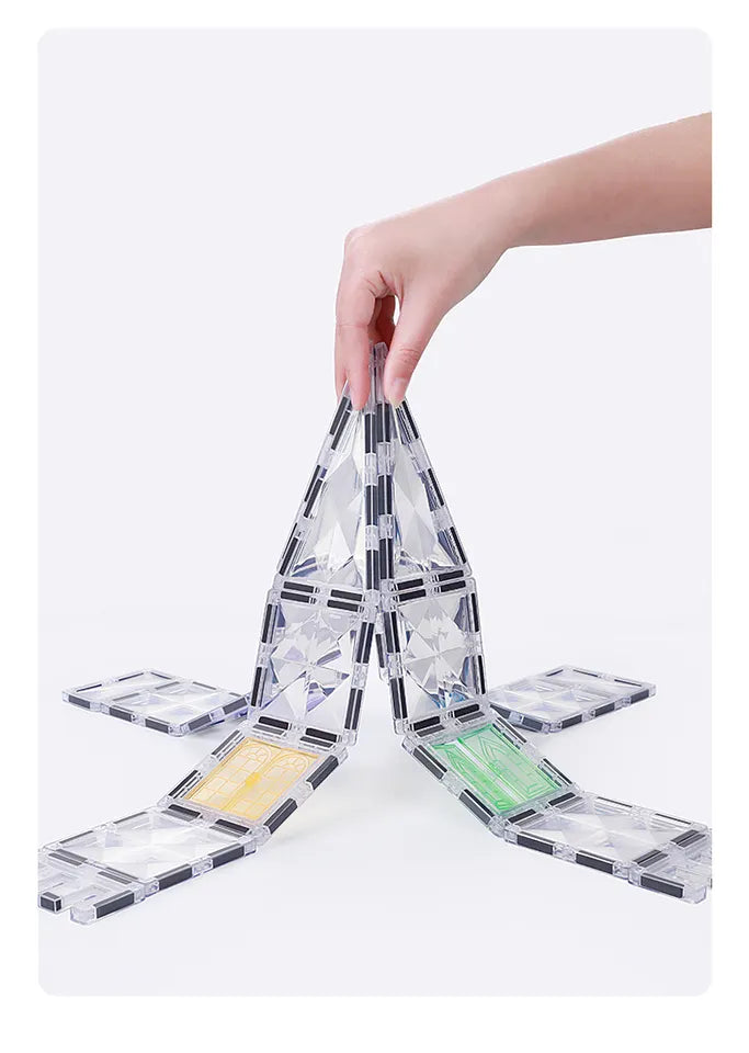 Magnetic Tiles Starshine – 100 piezas para construir, crear y aprender jugando