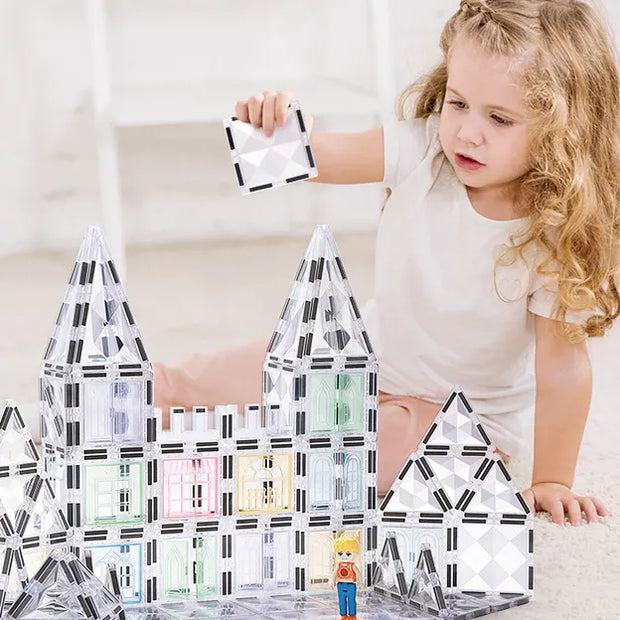 Magnetic Tiles Starshine – 100 piezas para construir, crear y aprender jugando