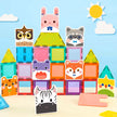 Magnetic Tiles Wonderful Zoo – 62 piezas para construir animales como cebra, conejo y tigre