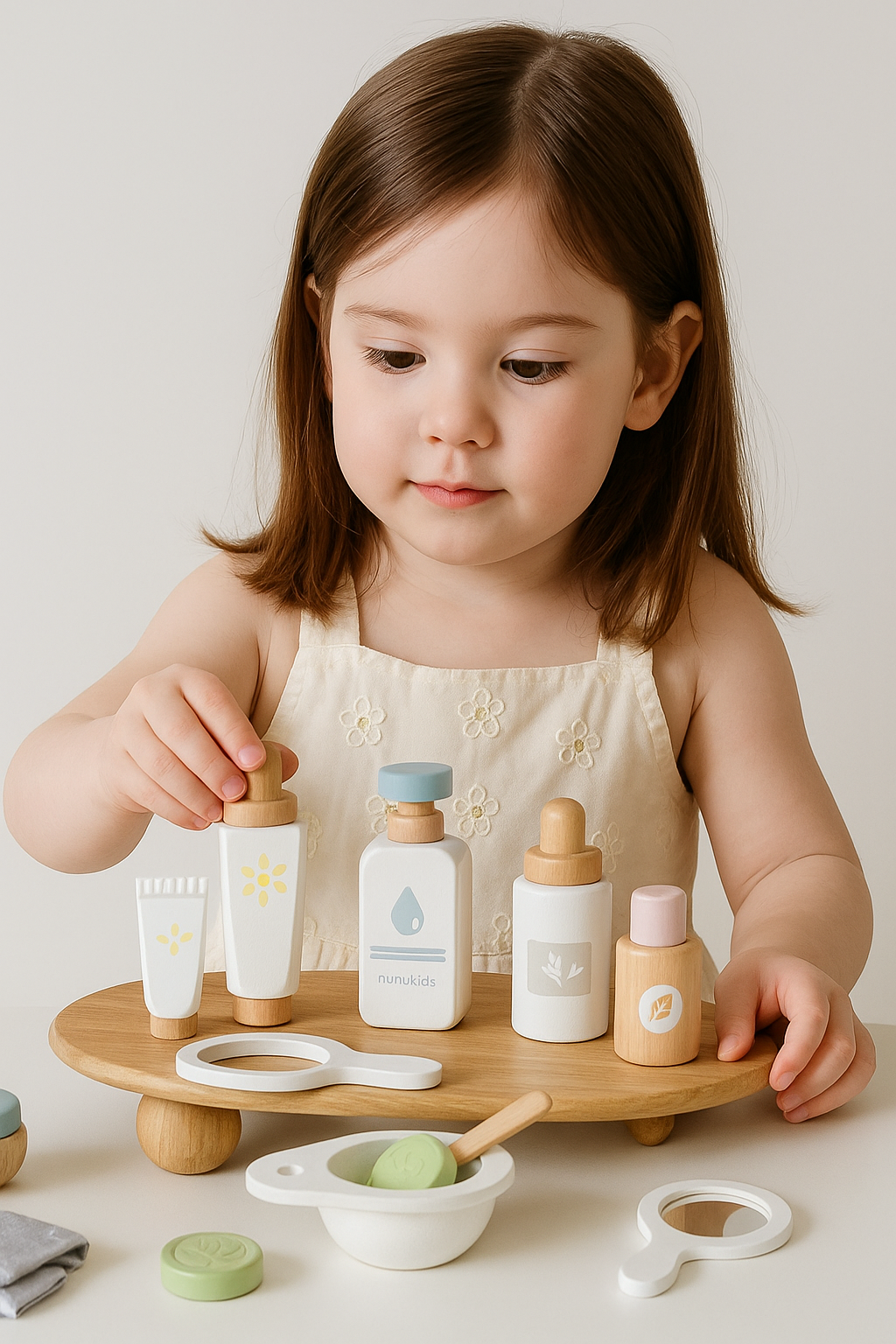 Mini Spa Day – Set de Spa y Maquillaje de Madera para Niños