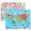Mapa Mundi Puzzle de Madera – Puzzle educativo por regiones del mundo