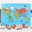 Mapa Mundi Puzzle de Madera – Puzzle educativo por regiones del mundo