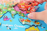 Mapa Mundi Puzzle de Madera – Puzzle educativo por regiones del mundo