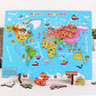 Mapa Mundi Puzzle de Madera – Puzzle educativo por regiones del mundo