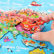 Mapa Mundi Puzzle de Madera – Puzzle educativo por regiones del mundo