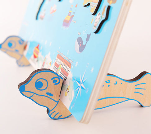 Mapa Mundi Puzzle de Madera – Puzzle educativo por regiones del mundo