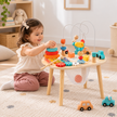 Mesa de Actividades Montessori de Madera – Pequeños Exploradores