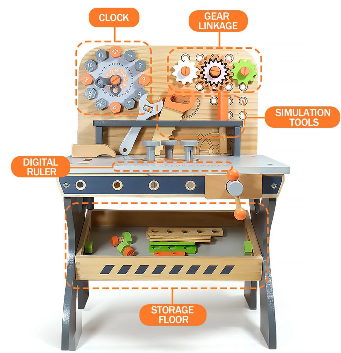 Workbench Constructor – Estación de Herramientas Intermedia Montessori