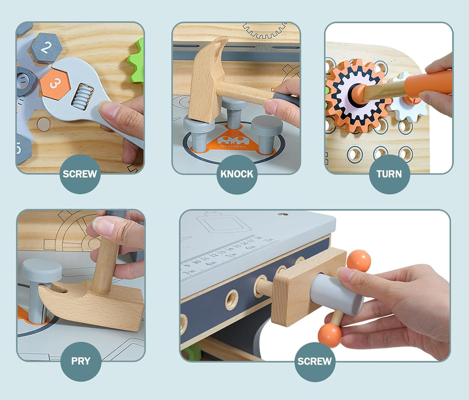 Workbench Constructor – Estación de Herramientas Intermedia Montessori